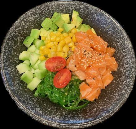 Salmon poke bowl